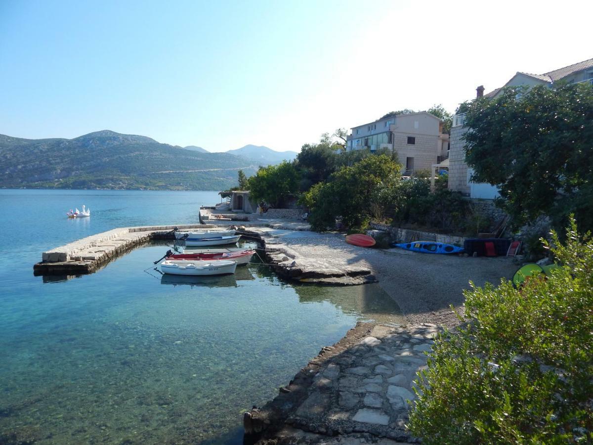 I&J Relaxing Beach Apartments Račišće Dış mekan fotoğraf